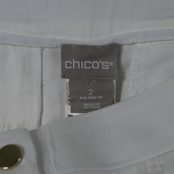 Chicos 2 / 12‎ White Slim Casual Cargo Womens Pants - Picture 6 of 9